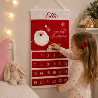 Personalised Red Santa Advent Calendar