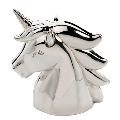 Bambino Silver Plated Money Box - Unicorn - Just Blue Or Pink