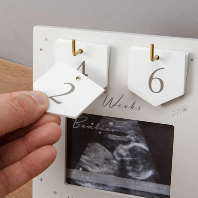 Countdown Pregnancy Scan Frame - Just Blue Or Pink