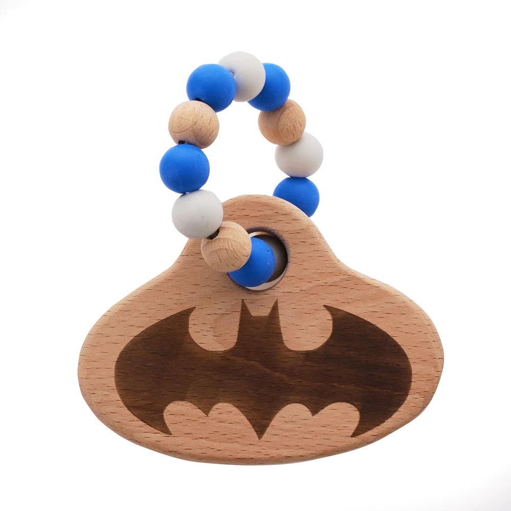 Batman Wooden Teether – Just Blue Or Pink