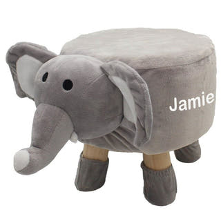Personalised Elephant Stool - Just Blue Or Pink