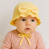 Lemon Frilly Sun Hat with bow