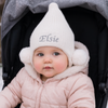 Personalised White Pixie Baby Hat