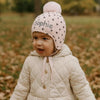 Personalised Pink Pom Hat with Hearts