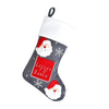 Christmas stocking with Santa Claus design and 'Letter to Santa' text on a white background.