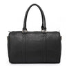 Personalised Black Faux Leather Maternity Bag - Just Blue or Pink