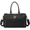 Personalised Black Faux Leather Maternity Bag - Just Blue or Pink