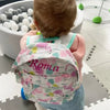 Baby Wearing A Personalised Backpack