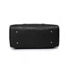 Personalised Black Faux Leather Maternity Bag - Just Blue or Pink