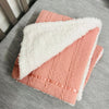 rose gold baby blanket