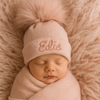 Personalised Baby Pom Hat -Rose Gold