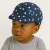 Personalised Baby Baseball Cap - Navy with White Stars