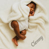 Personalised Cream Waffle Fleece Blanket
