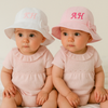 Personalised Wide Brim Sun Hat with Bow