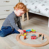 Boy Playing With Train set