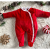 Laced Edged Red Sleepsuit