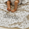Personalised Giraffe Fleece Blanket