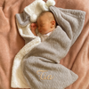 Personalised Grey Fleece Pom Blanket