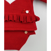 Red Frilly Knit Heart Suit