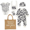 Personalised Baby Unisex Organic Cotton 6 Piece Gift Set