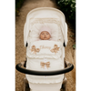 Personalised Cream & Beige Pram Footmuff/Cosytoes