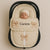 Personalised Beige Car Seat Footmuff with Beige Bows