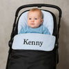 Personalised Blue Rain Proof Pram Footmuff