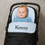 Personalised Blue Rain Proof Pram Footmuff