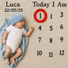 Baby Elephant Milestones Blanket