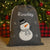 Personalised Deluxe Grey Snowman Santa Sack