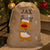 Personalised Deluxe Silver Grey Reindeer Santa Sack