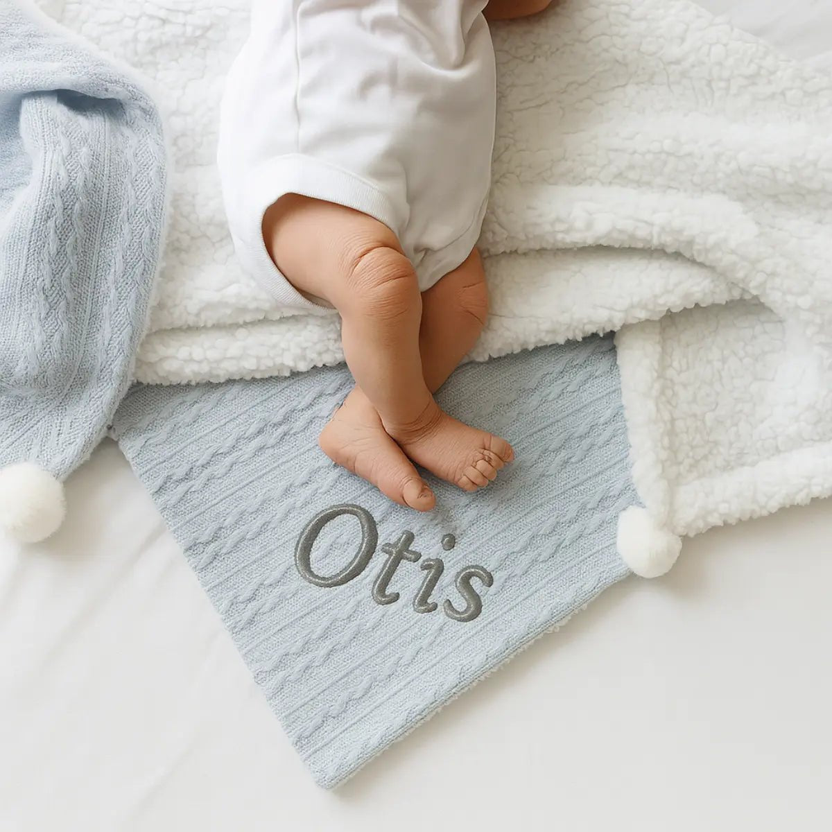 Custom Baby Elephant Blankets, Personalized Baby Blanket With Name, Cute Elephant Throw Blankets, Soft Toddler Blankets For Boys - Customized Gifts Kids Blanket For Girls Color 08 In