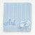 Personalised Deluxe Blue Blanket with Bow