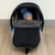 Personalised Fleece Car Seat Footmuff - Black and Grey