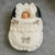 Personalised White Frilly Car Seat Footmuff - Grey Bows