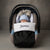 Personalised Black & Blue Car Seat Footmuff / Cosy Toes