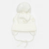 Personalised Cream Hat with Crochet Daisies and Pearls