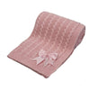 Dusky Pink Blanket With Bow