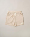 Beige Waffle Shorts Set with sunglasses