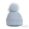 Personalised Blue Hat with Glitter Pom