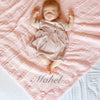 Personalised Pink Baby Blanket - Just Blue Or Pink