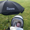 Black Pram Parasol