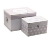 Set of 2 Storage Boxes - Grey Elephant