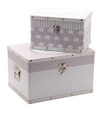 Set of 2 Storage Boxes - Grey Elephant