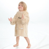 Personalised Plush Fleece Hoodie - Beige