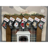 Personalised Grey Knitted Christmas Stockings