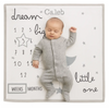 Personalised Baby Milestones Blanket