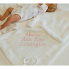 Personalised Baby Blanket With Bow - White