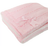 Personalised Baby Blanket with Bow - Pink