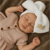 Personalised White Baby Turban with Large Bow
